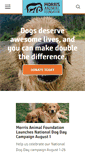 Mobile Screenshot of morrisanimalfoundation.org